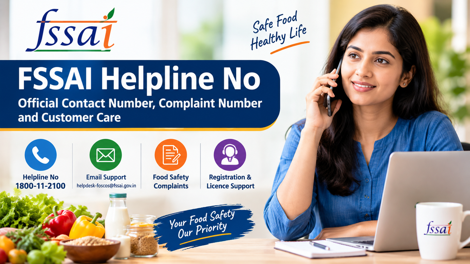 FSSAI Helpline No – Complaint Number and Contact Details